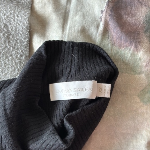 Jonathan Simkhai mock neck Ribbed Turtleneck Bodysuit XS - Picture 7 of 8